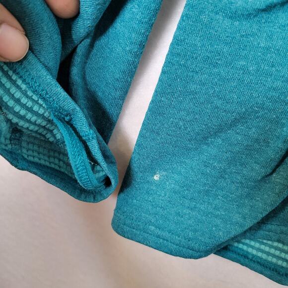 Patagonia Womens Capilene Baselayer Top Size Large Green Winter Warm Cabin Ski - Picture 2 of 10